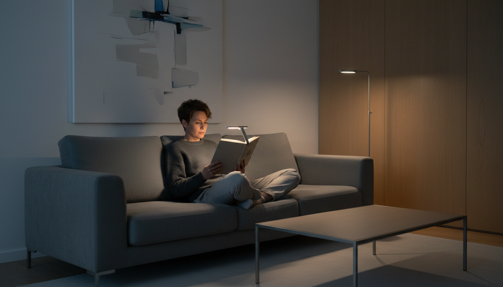 "Lámpara LED con Clip para Leer — Recargable USB"